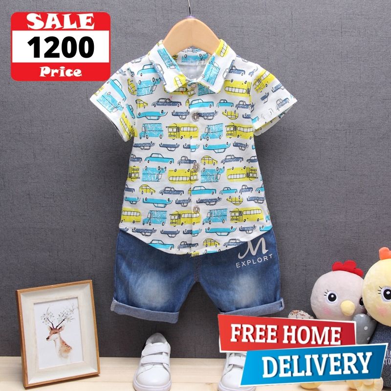 Boys stunning half sleeved shirts and shorts