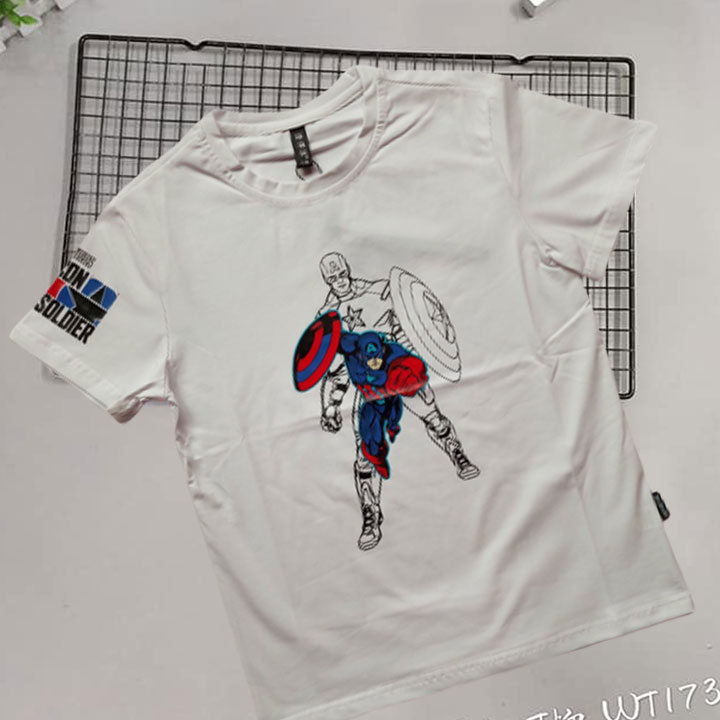Captain America Printed Half T-shirt