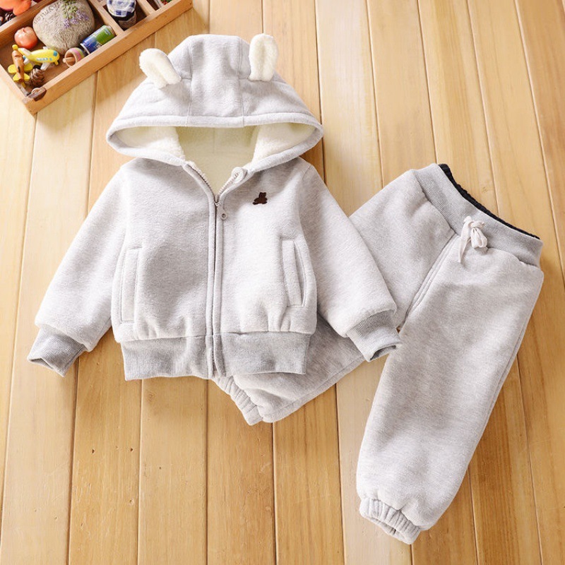 Thick Hooded jacket and trouser set - 3