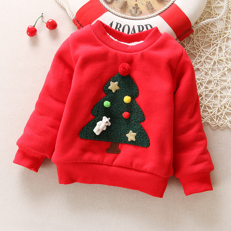 Christmas tree printed thick cute sweater