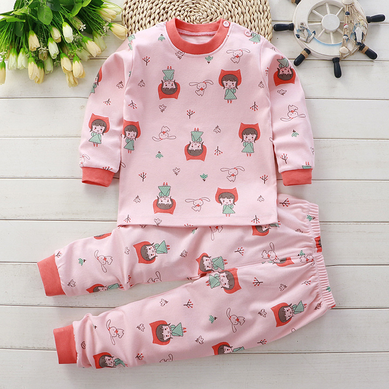 Little girl printed pajama set