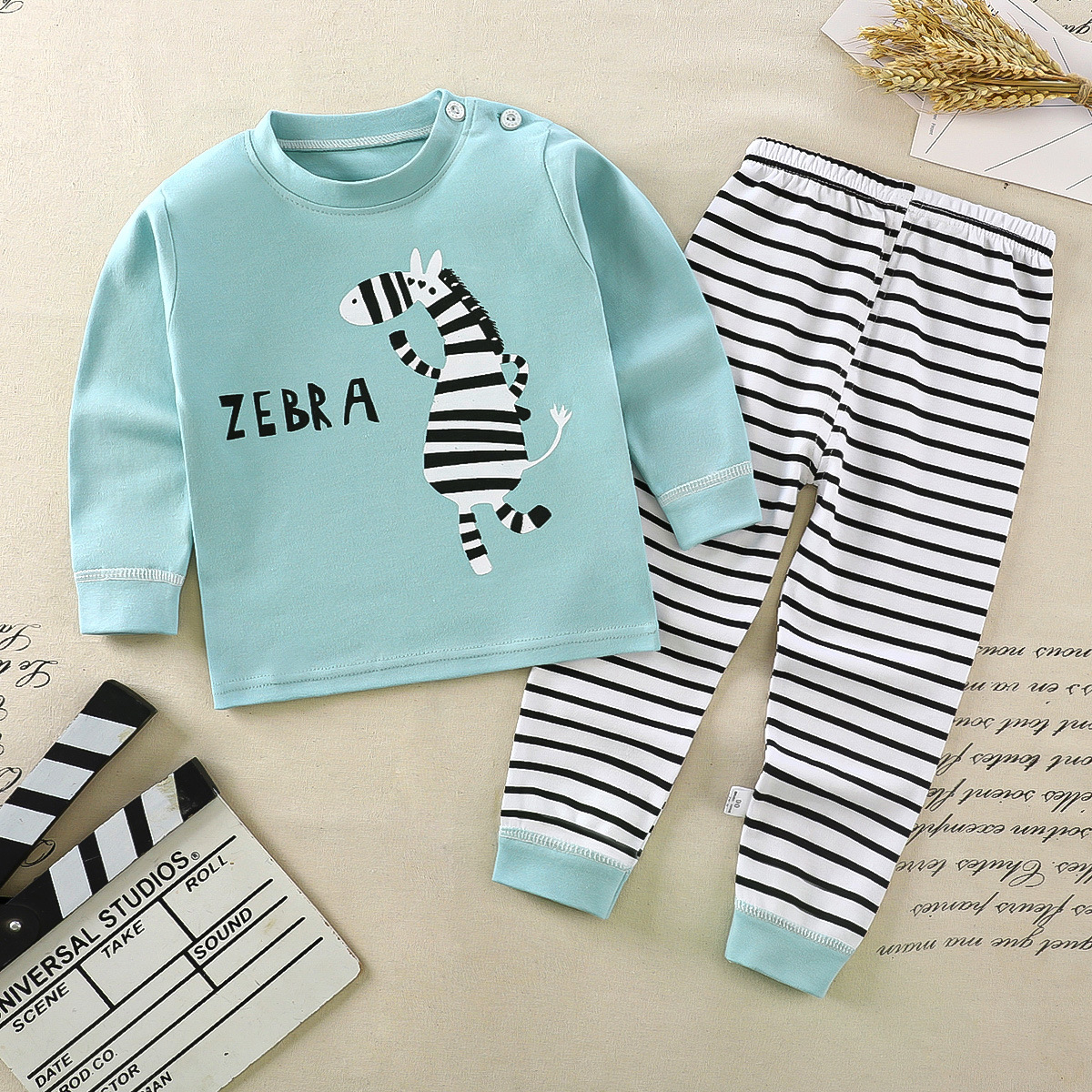 Zebra Printed Pajama Set