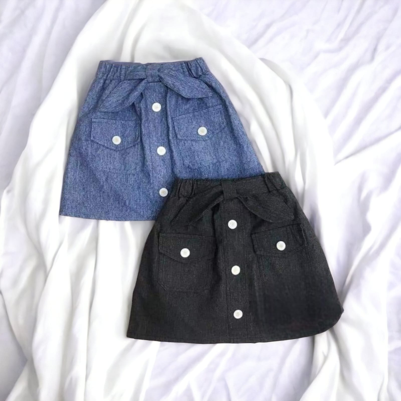 Jeans styled rexin divider skirt