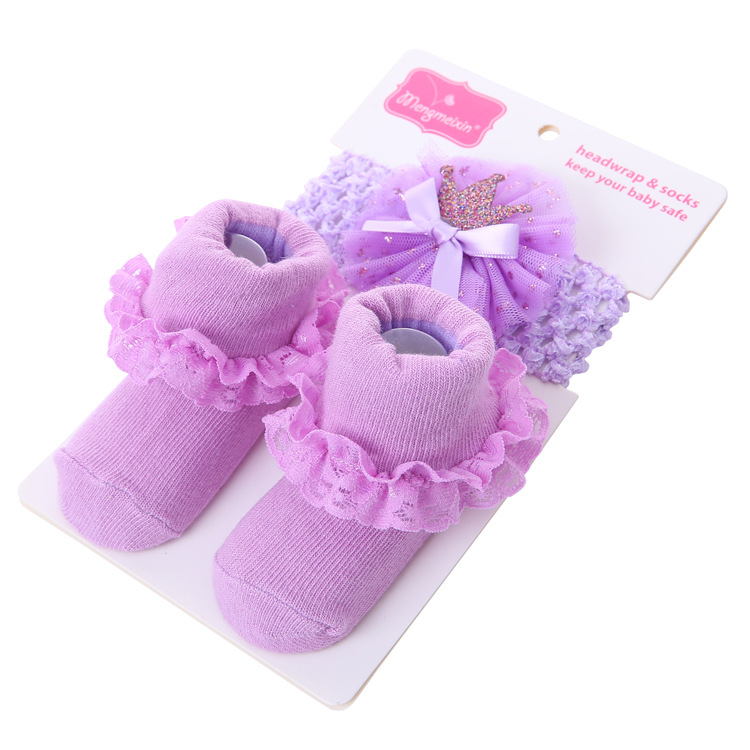 Newborn Socks And Hairband Set