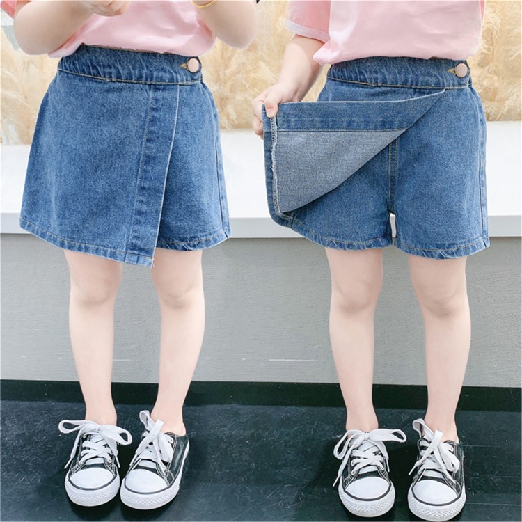 Stylish Girls Divided Jeans Skirt For Summer