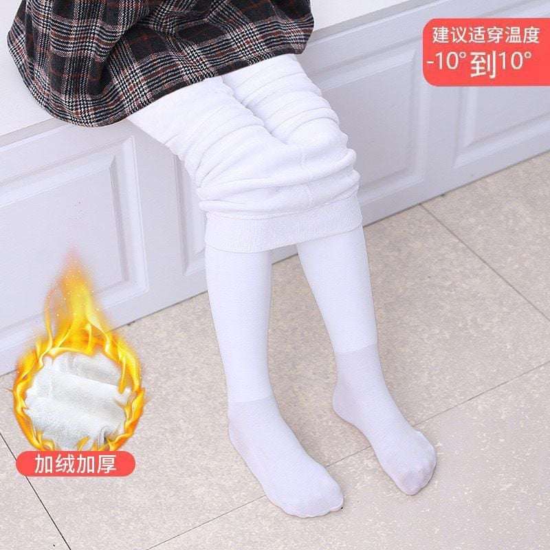 Girls Warm Winter Stockings With Inner Fur Lining 