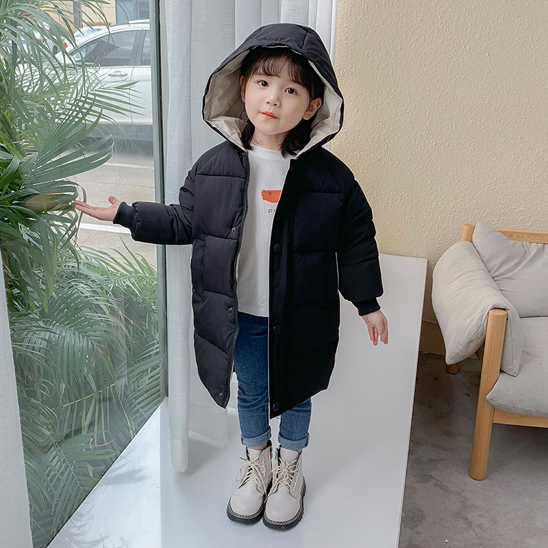 Unisex Korean Style Thick Down Jacket For Kids Suitable For Winter