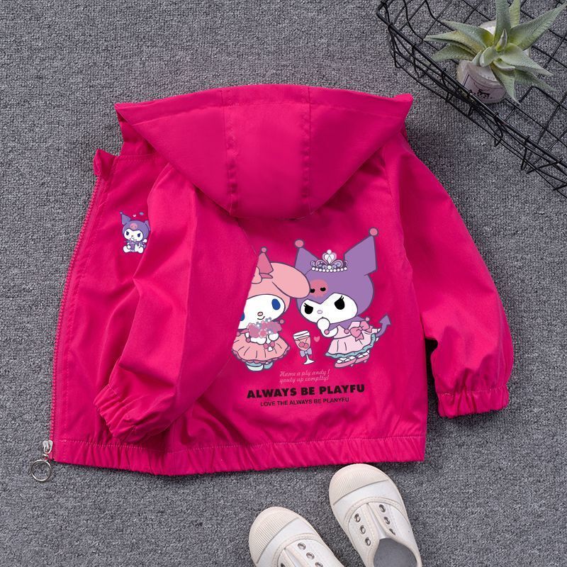 Cartoon Printed Kids Autumn Spring  Windcheater Jacket