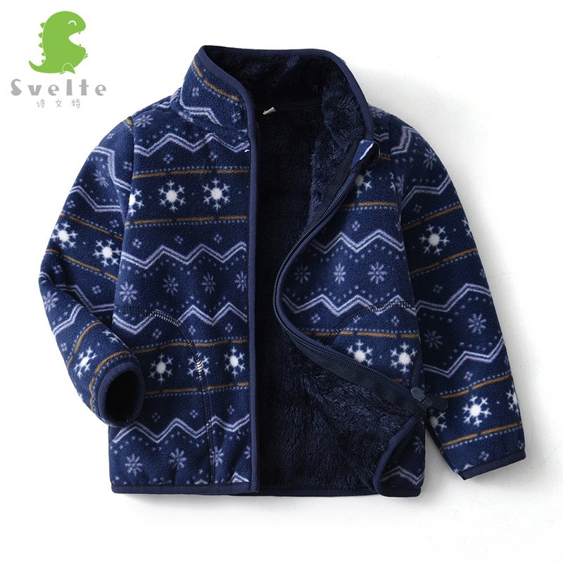 Fleece Polar Jacket With Fur Inside For Kids 