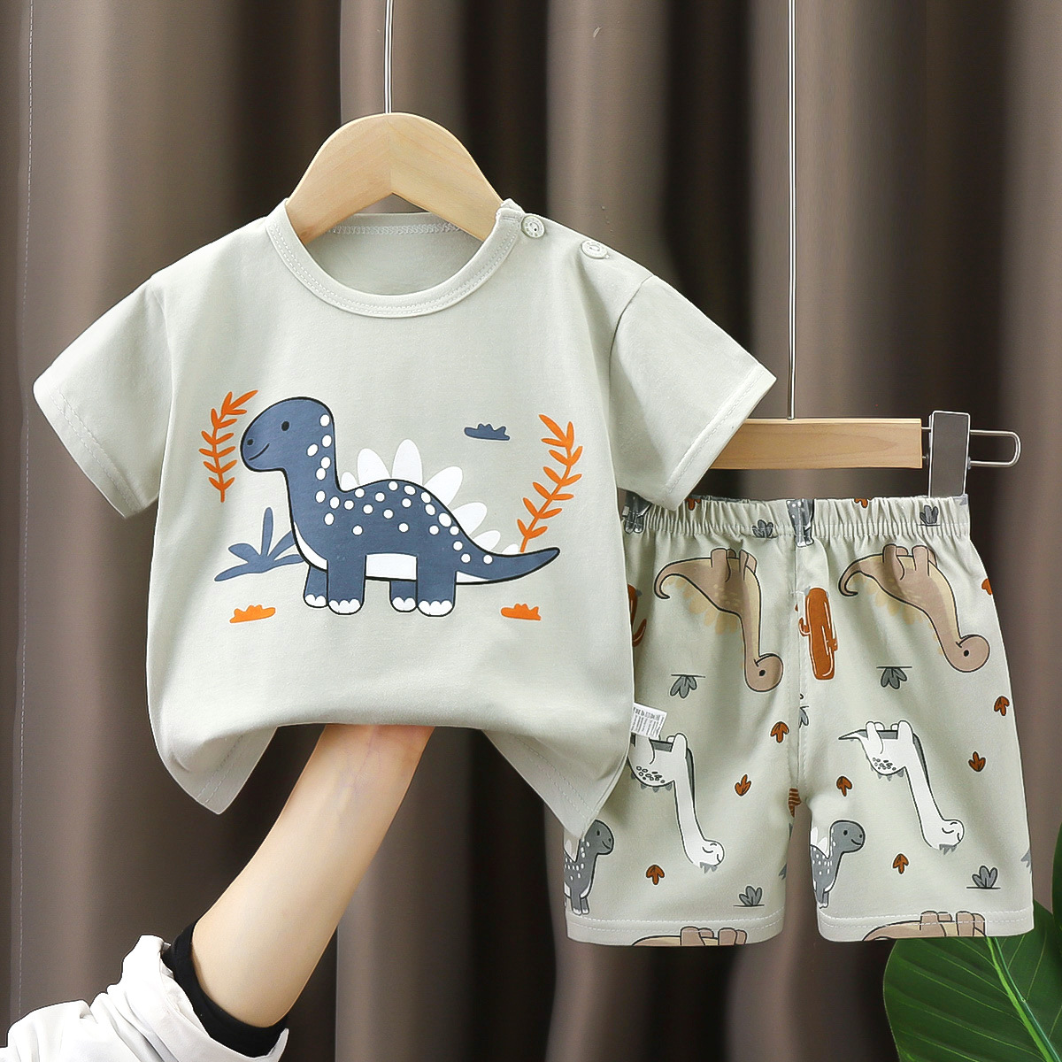 Summer Cotton T-Shirt And Shorts Pajama/House Clothes For Kids