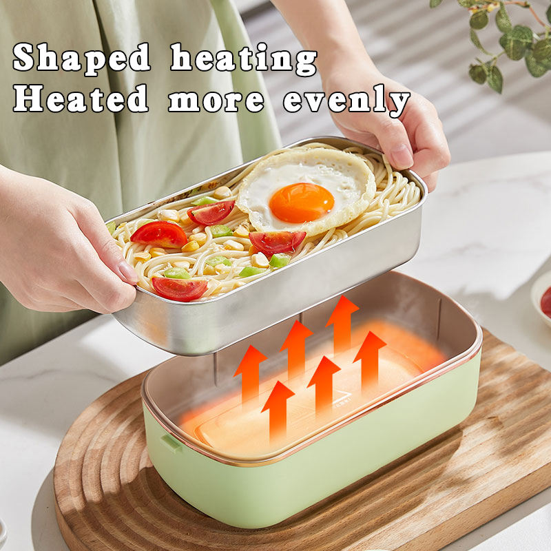 Waterless, Heating Stainless Steel Electric Lunch Box - 2