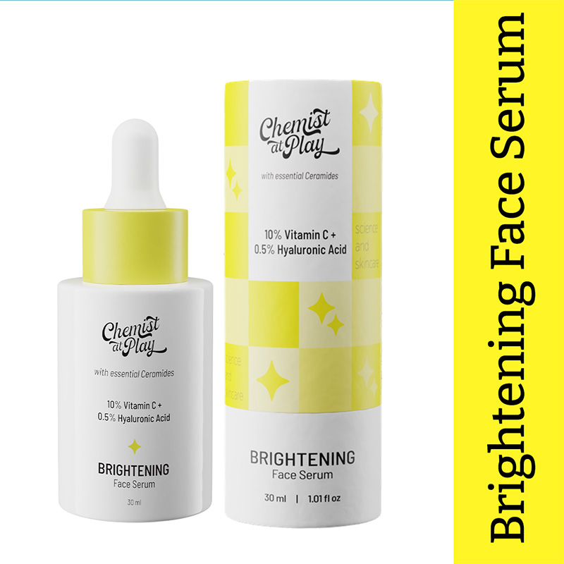 Chemist At Play Brightening Face Serum - 30ml (10% Vitamin C + 0.5% Hyaluronic Acid) 