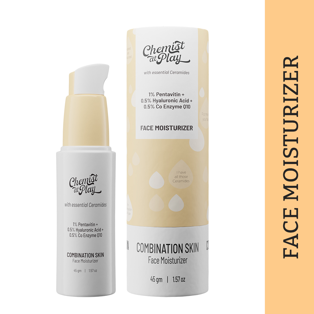 Chemist At Play Face Moisturizer For Combination Skin - 45gm (1% Pentavitin + 0.5% Hyaluronic Acid +